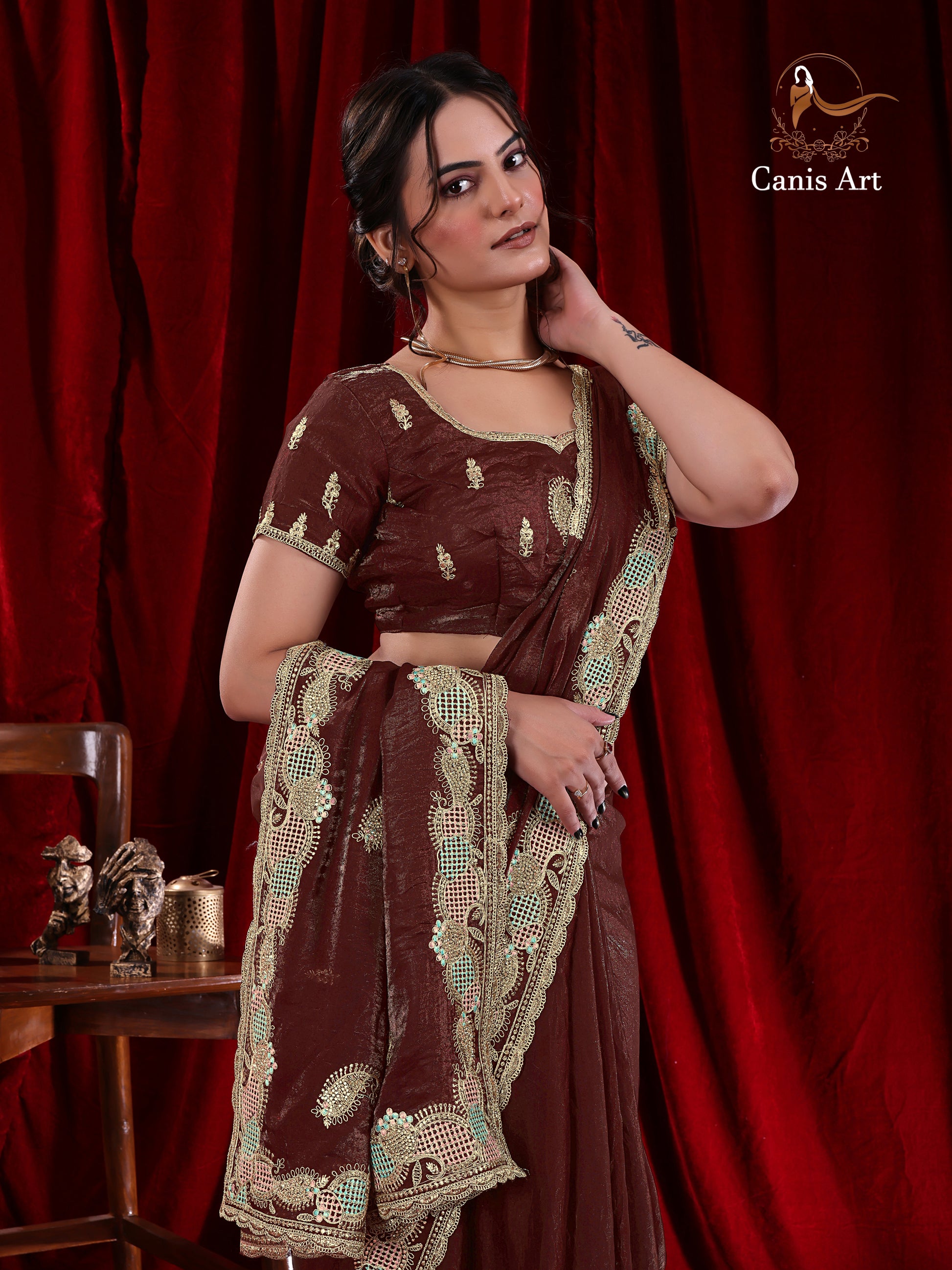 Heavy fendy satin silk