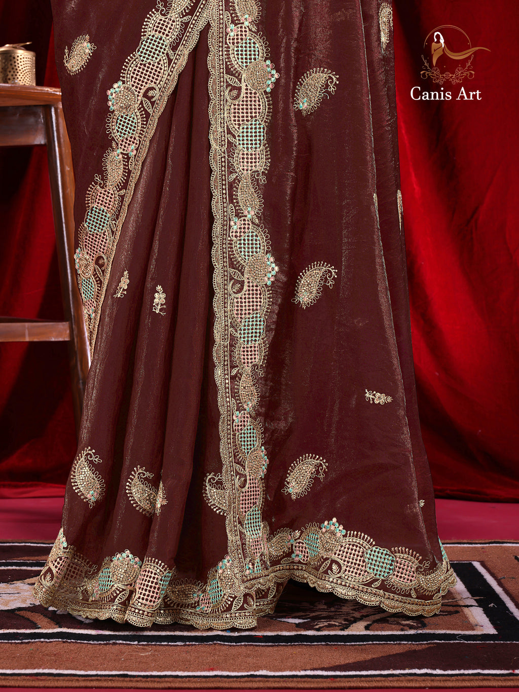Heavy fendy satin silk