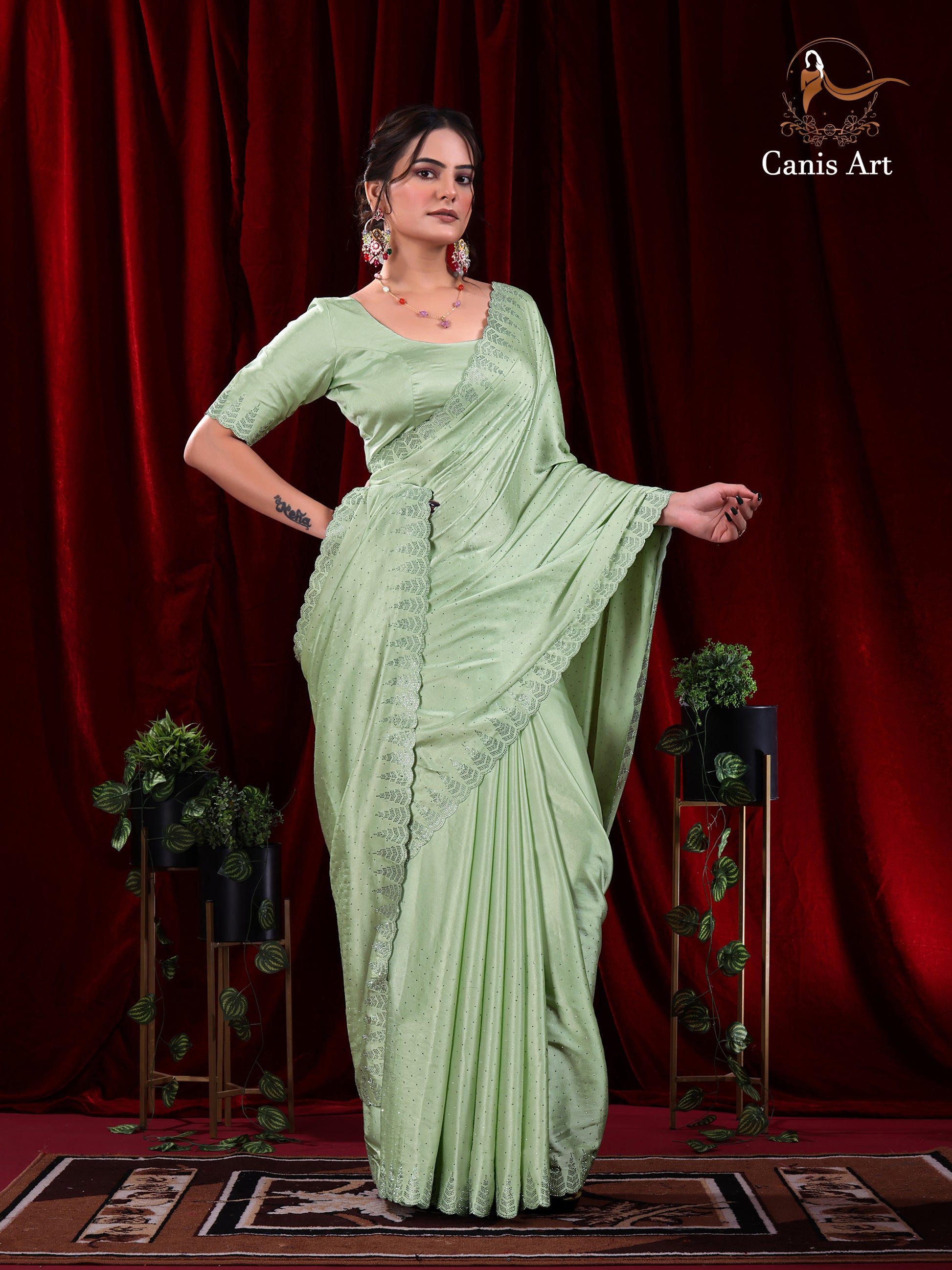 Heavy fendy satin silk