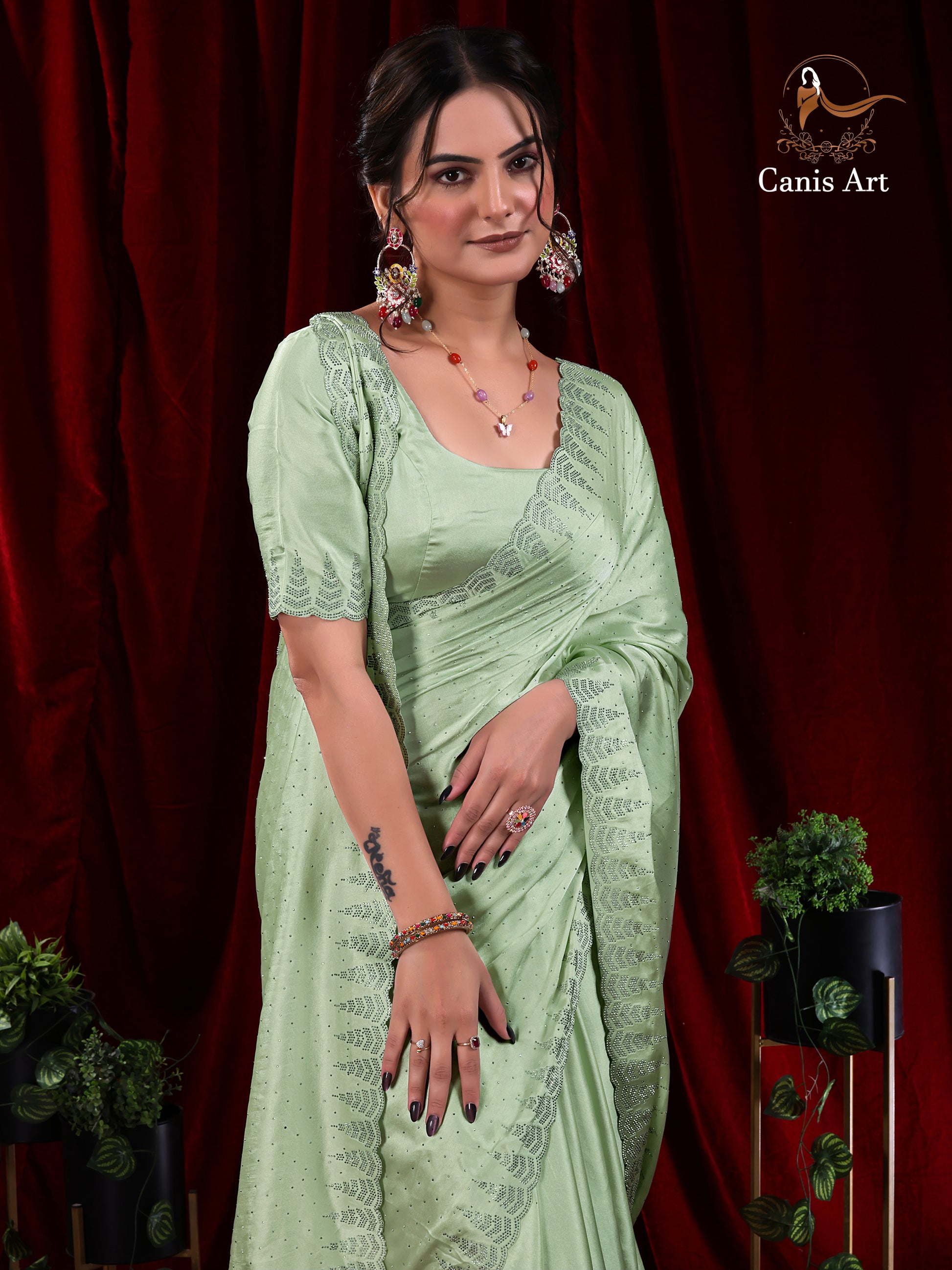 Heavy fendy satin silk