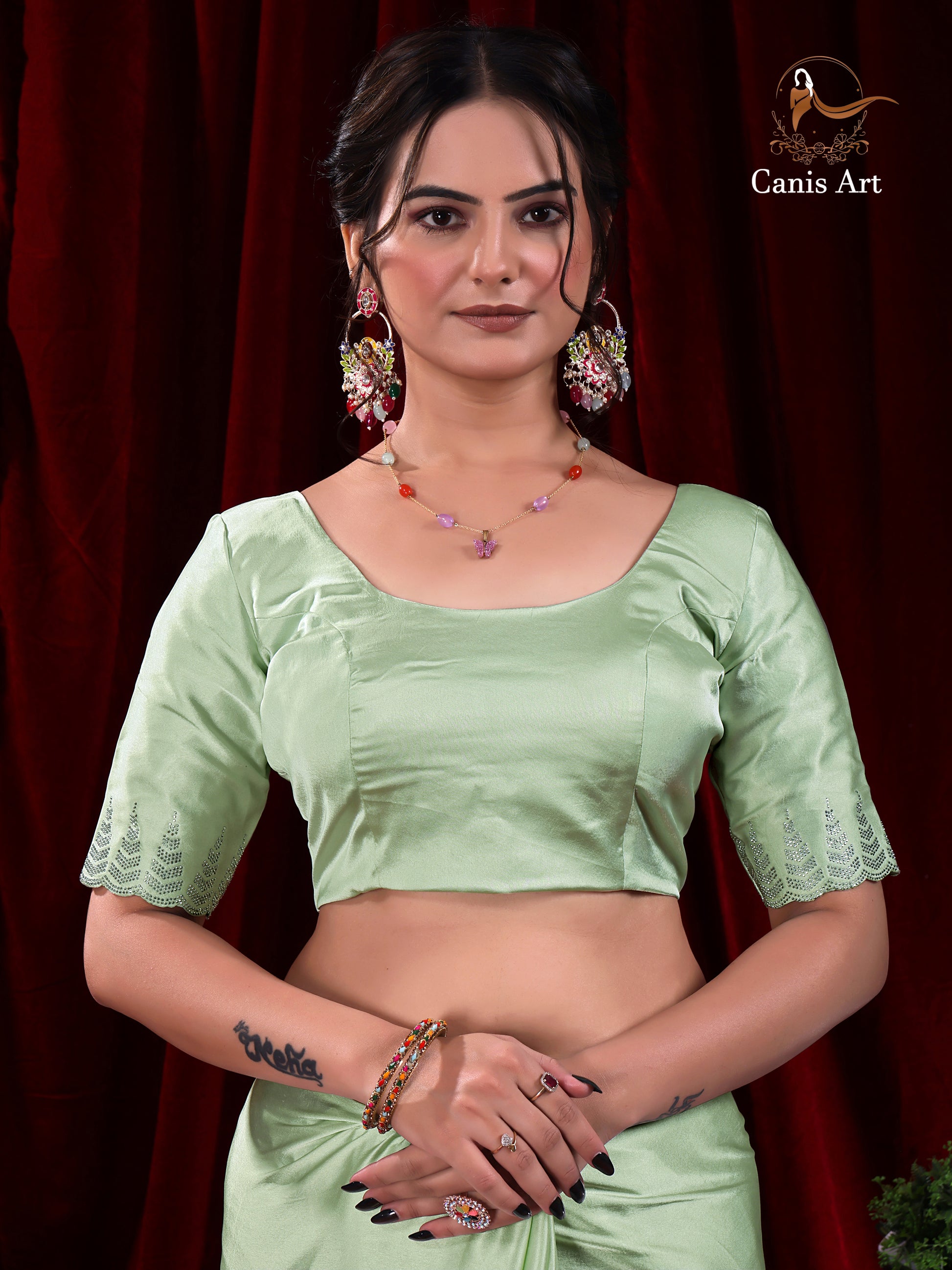 Heavy fendy satin silk