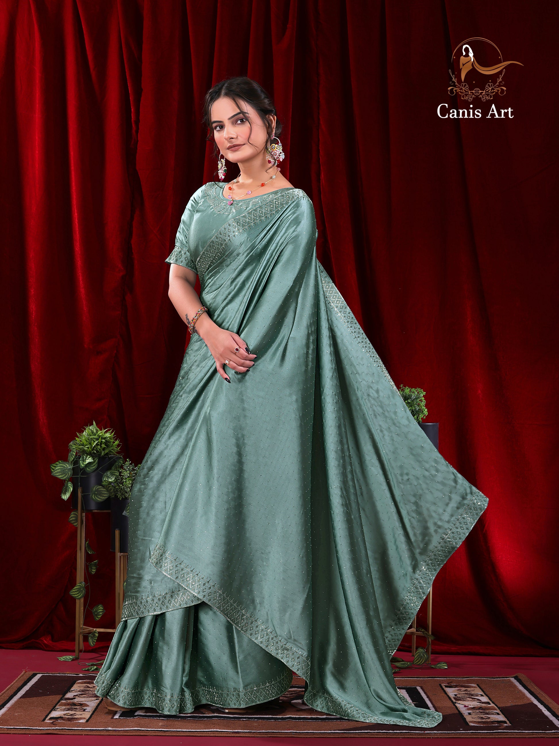 Heavy fendy satin silk