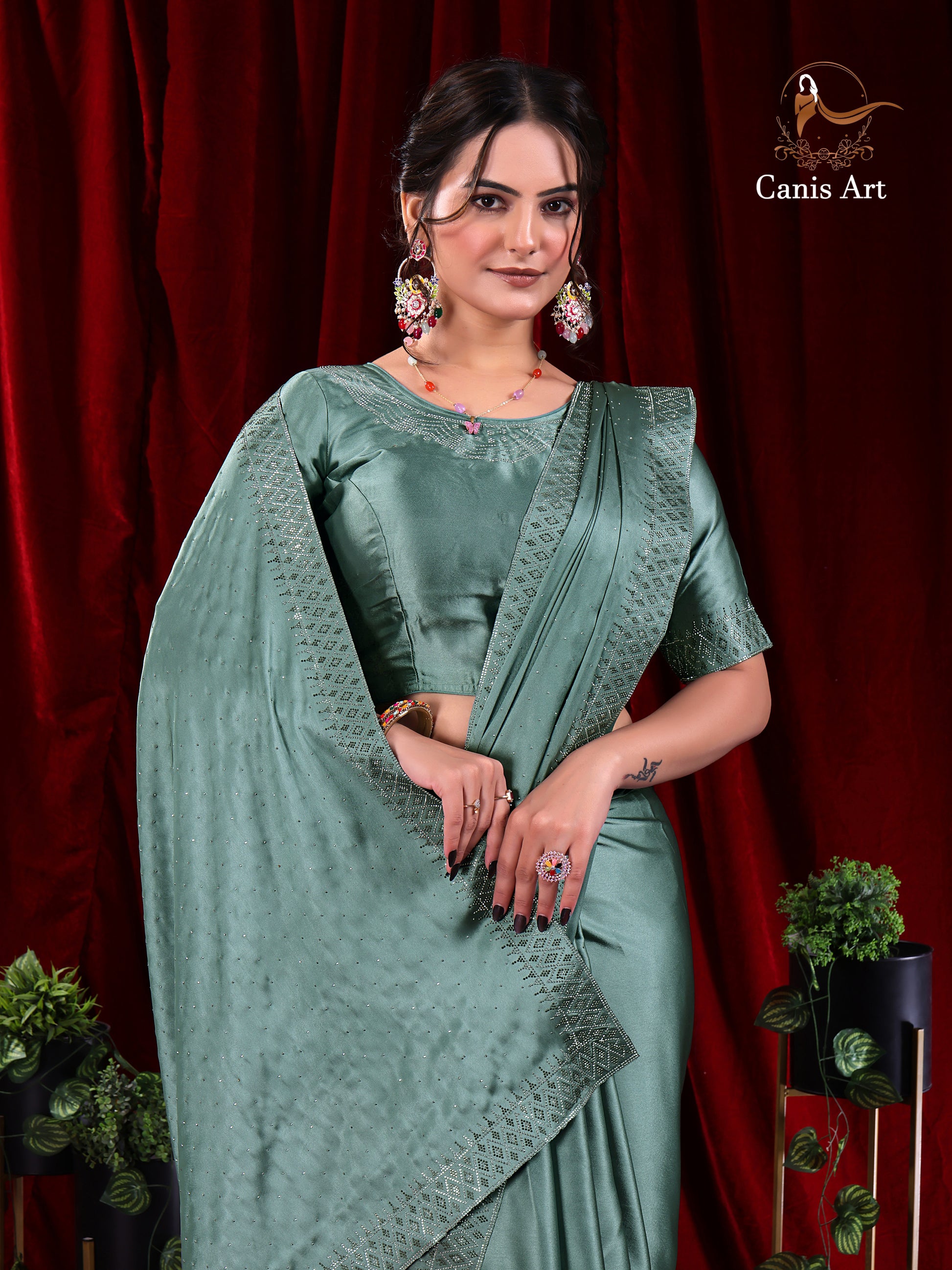 Heavy fendy satin silk