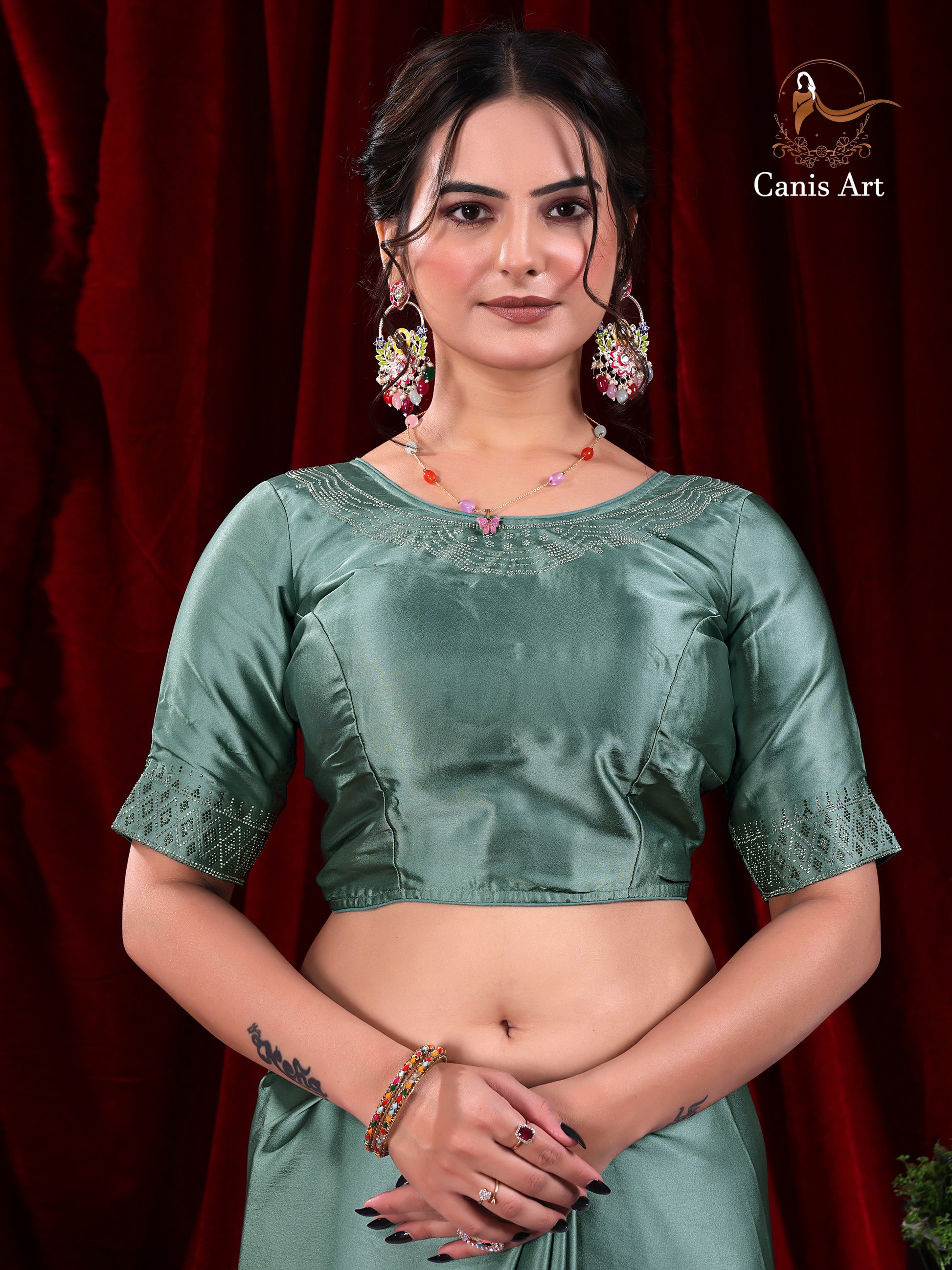 Heavy fendy satin silk