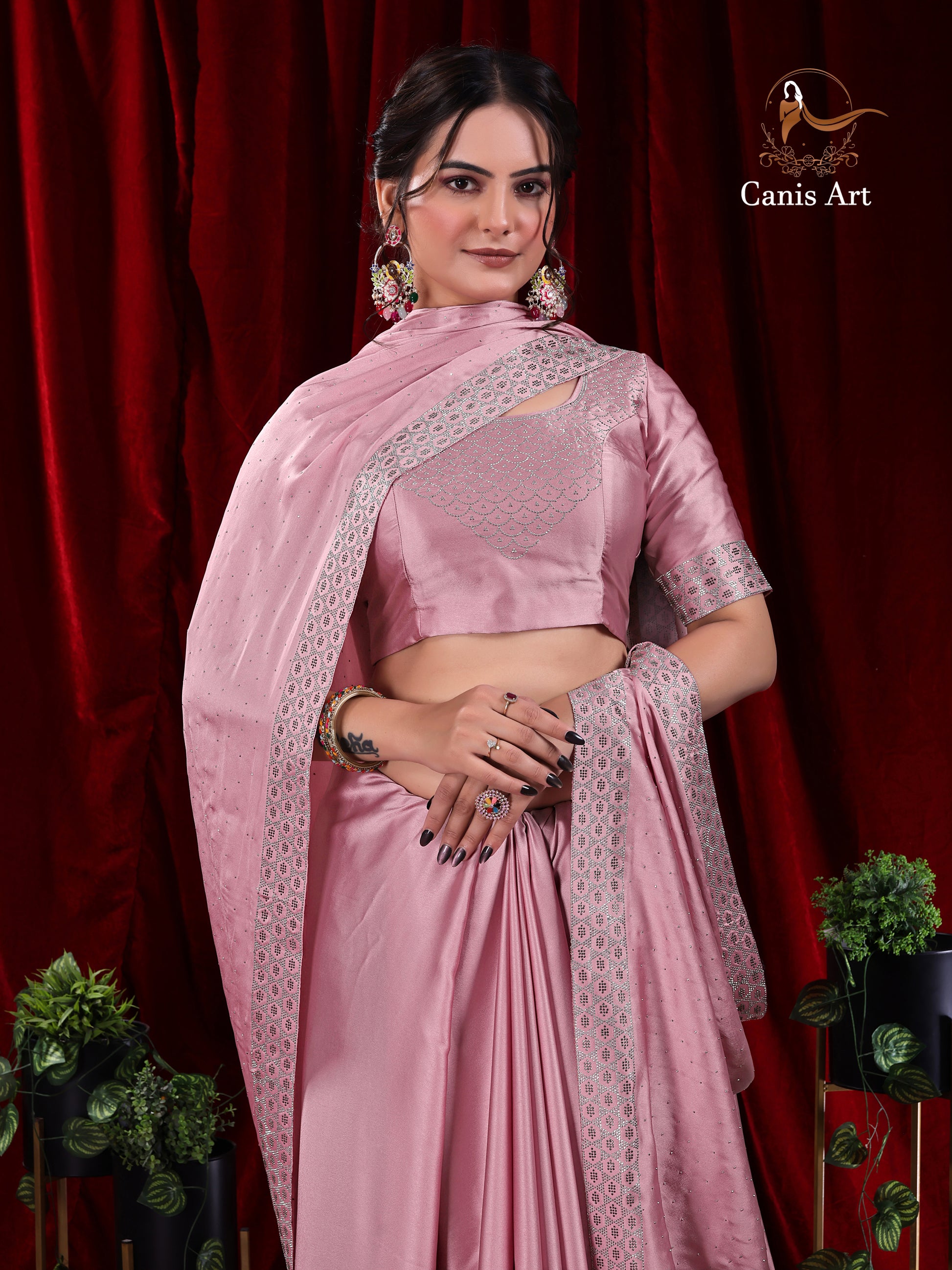 Heavy fendy satin silk