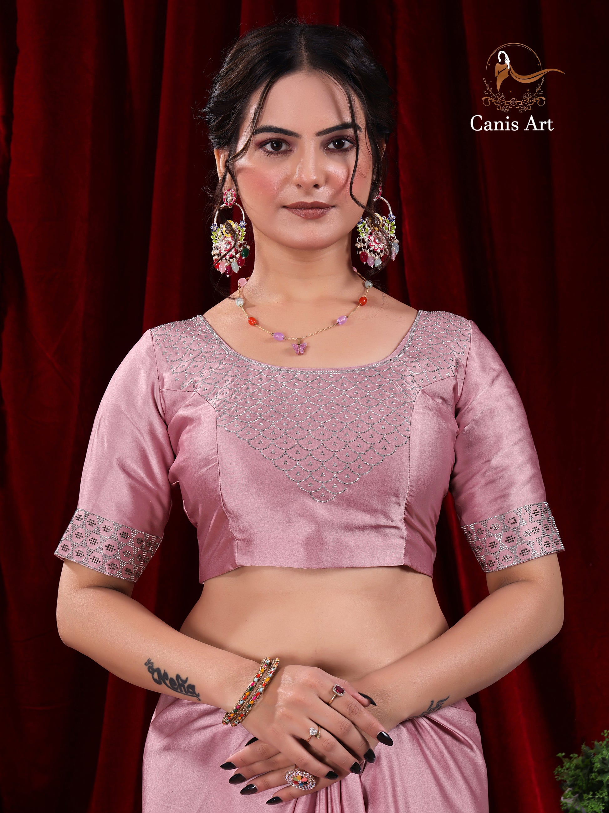 Heavy fendy satin silk