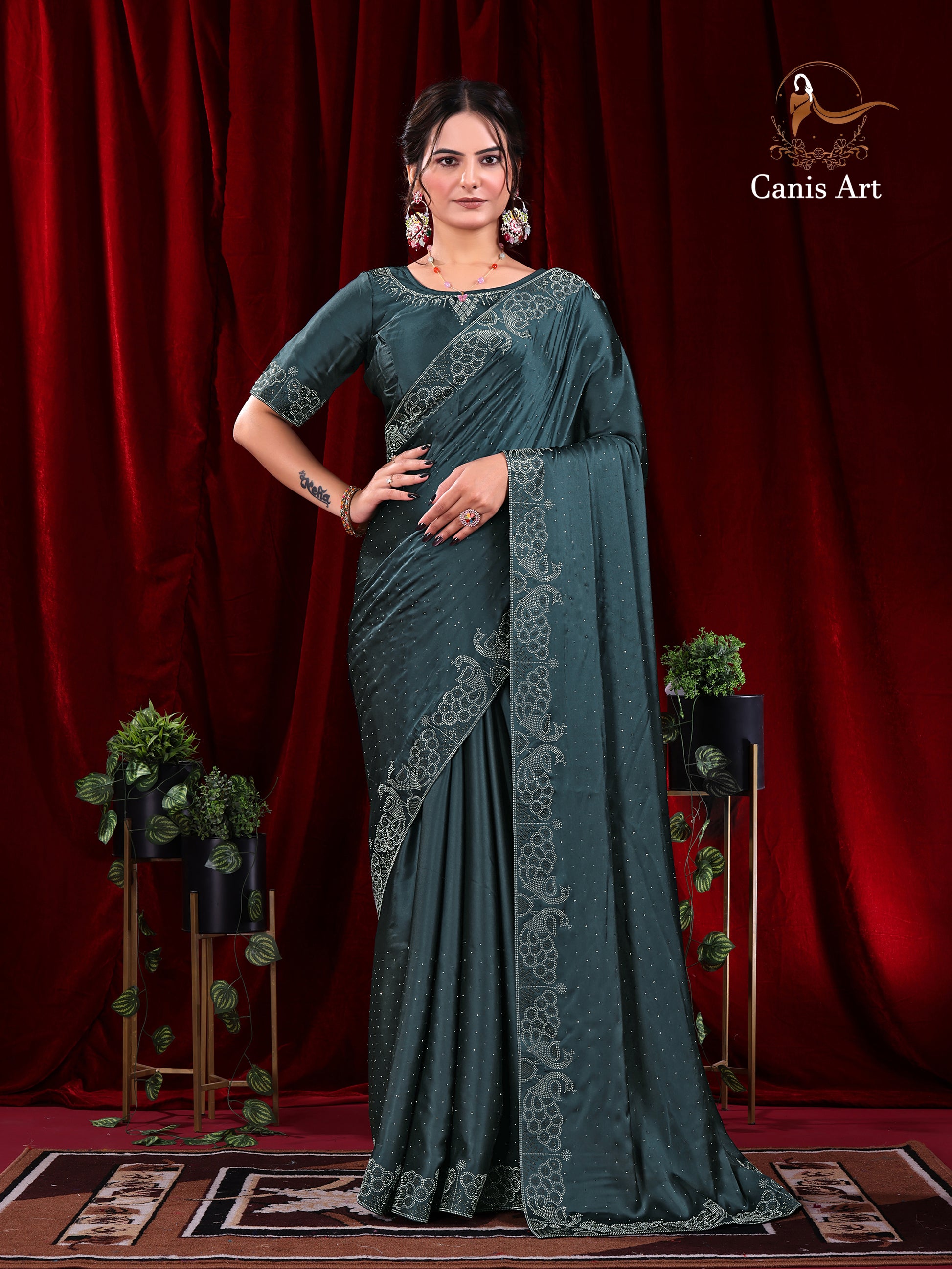 Heavy fendy satin silk