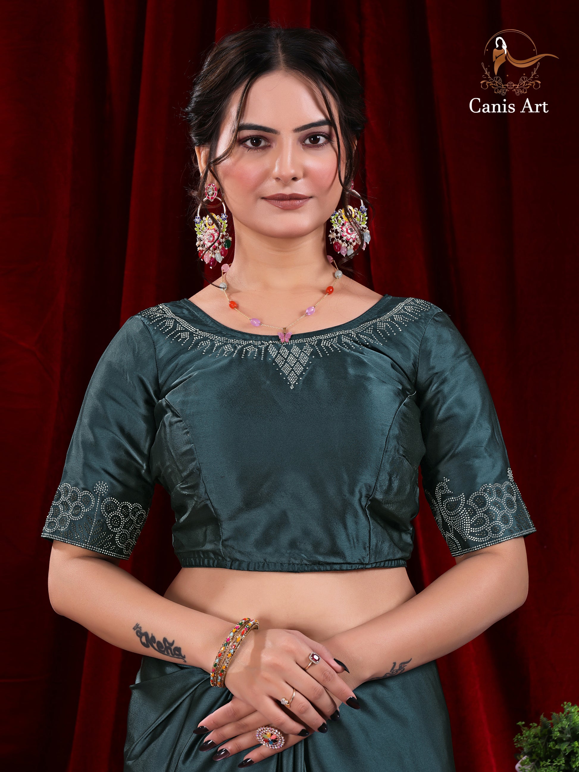 Heavy fendy satin silk