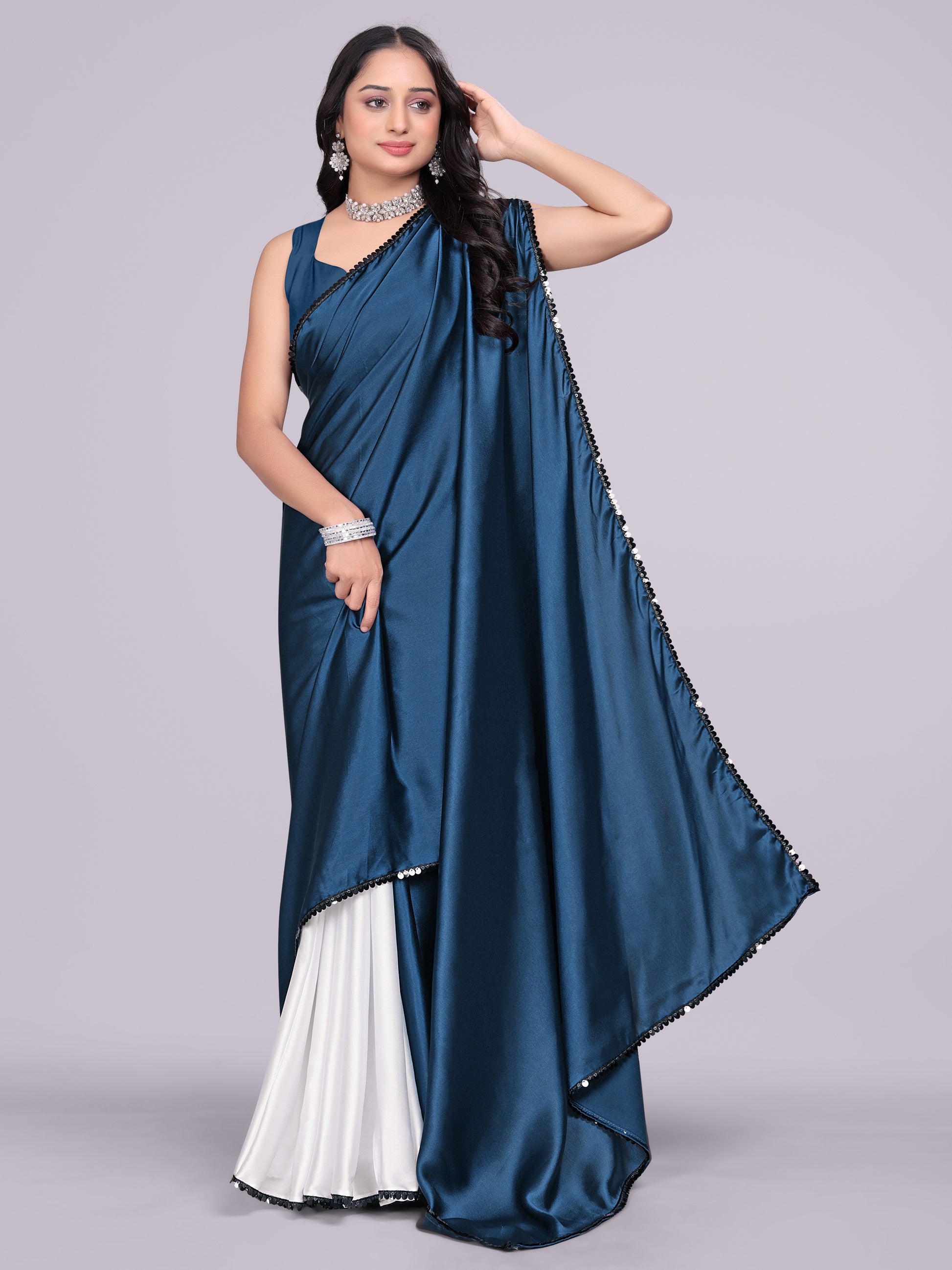 navy blue white - half white