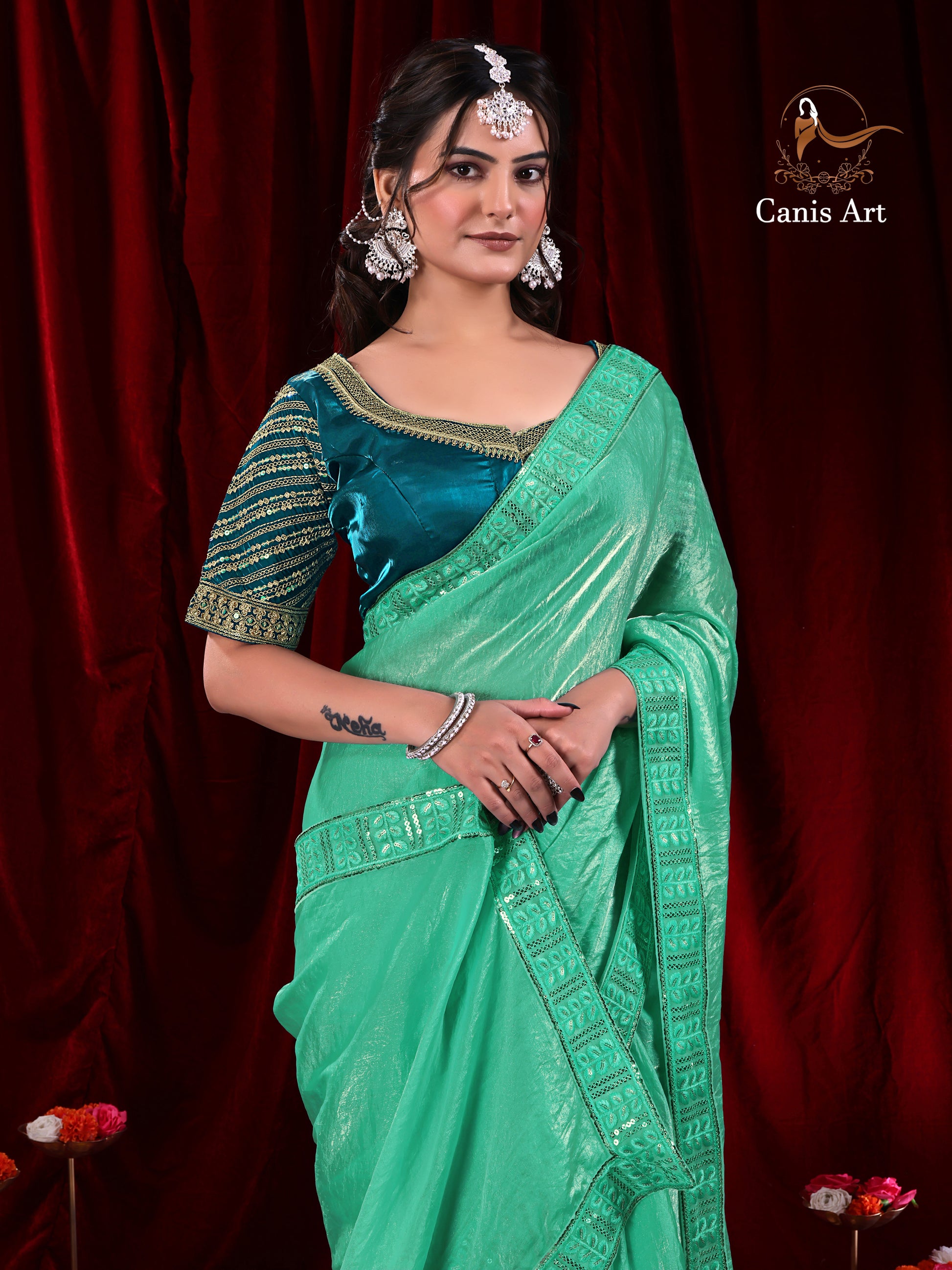 Heavy Fendy satin silk