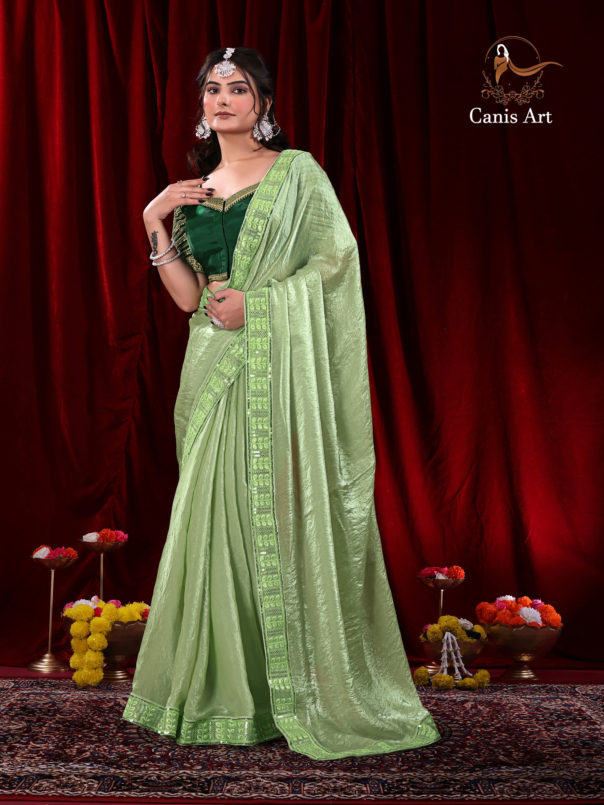 Heavy Fendy satin silk