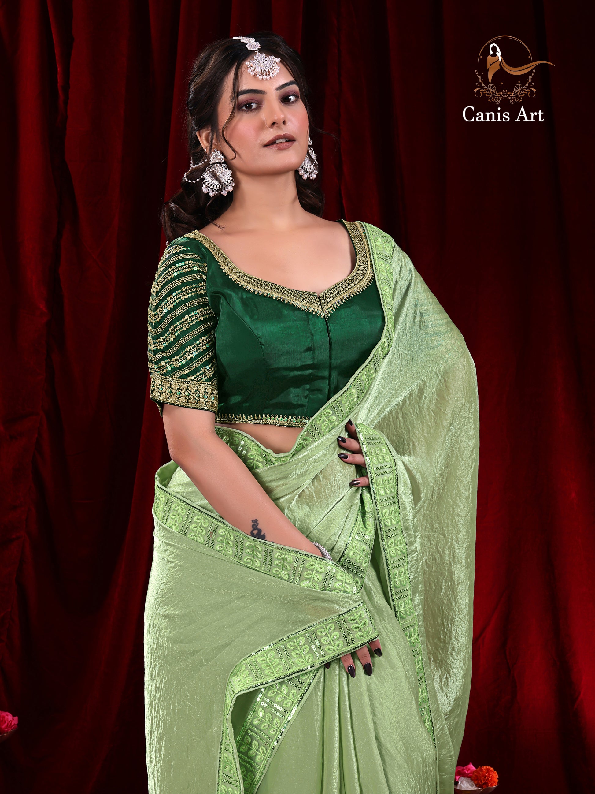 Heavy Fendy satin silk