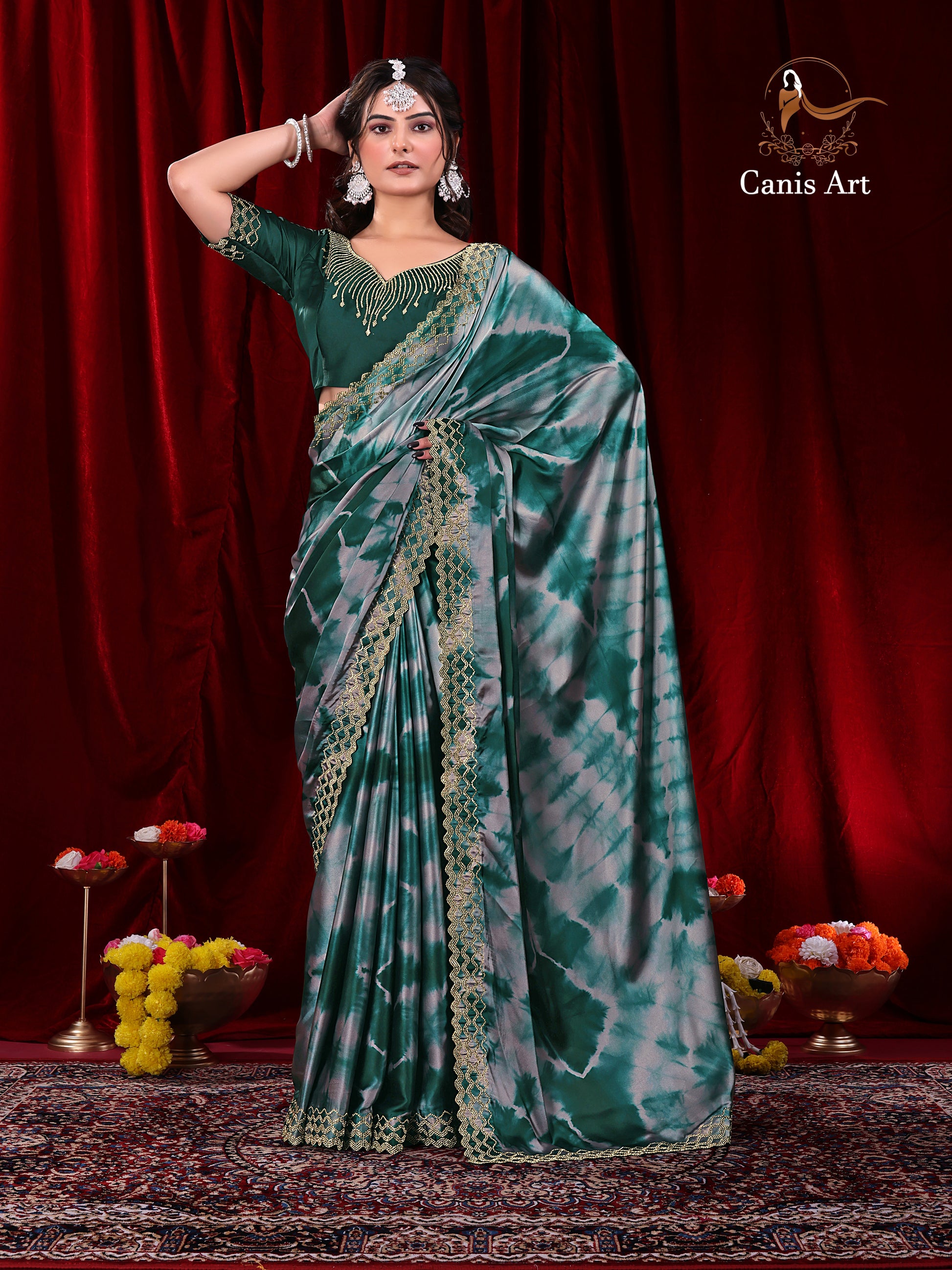 Heavy fendy satin silk