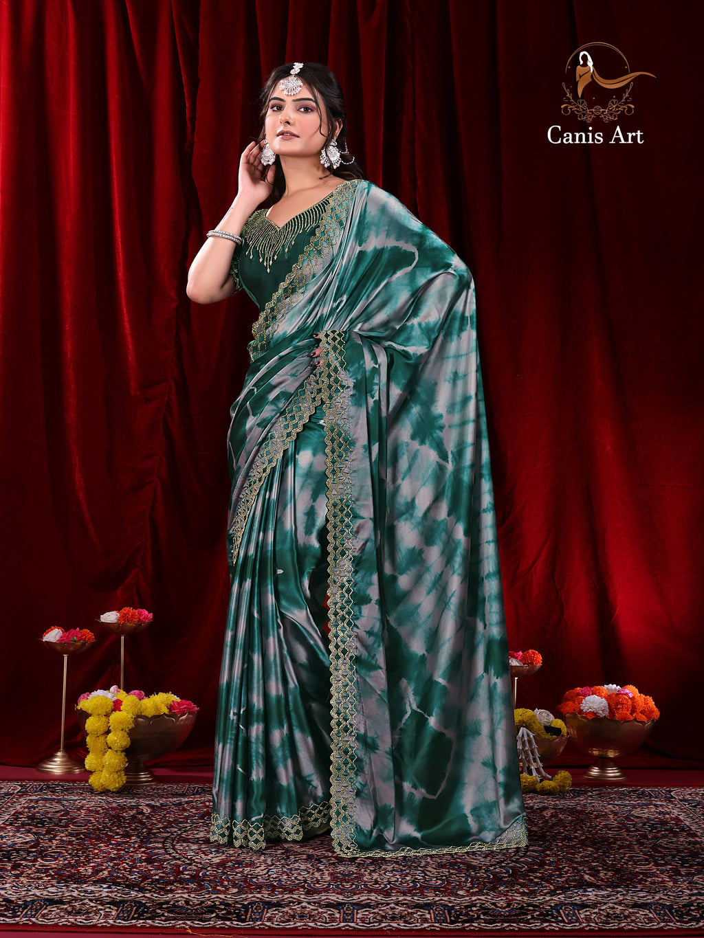Heavy fendy satin silk