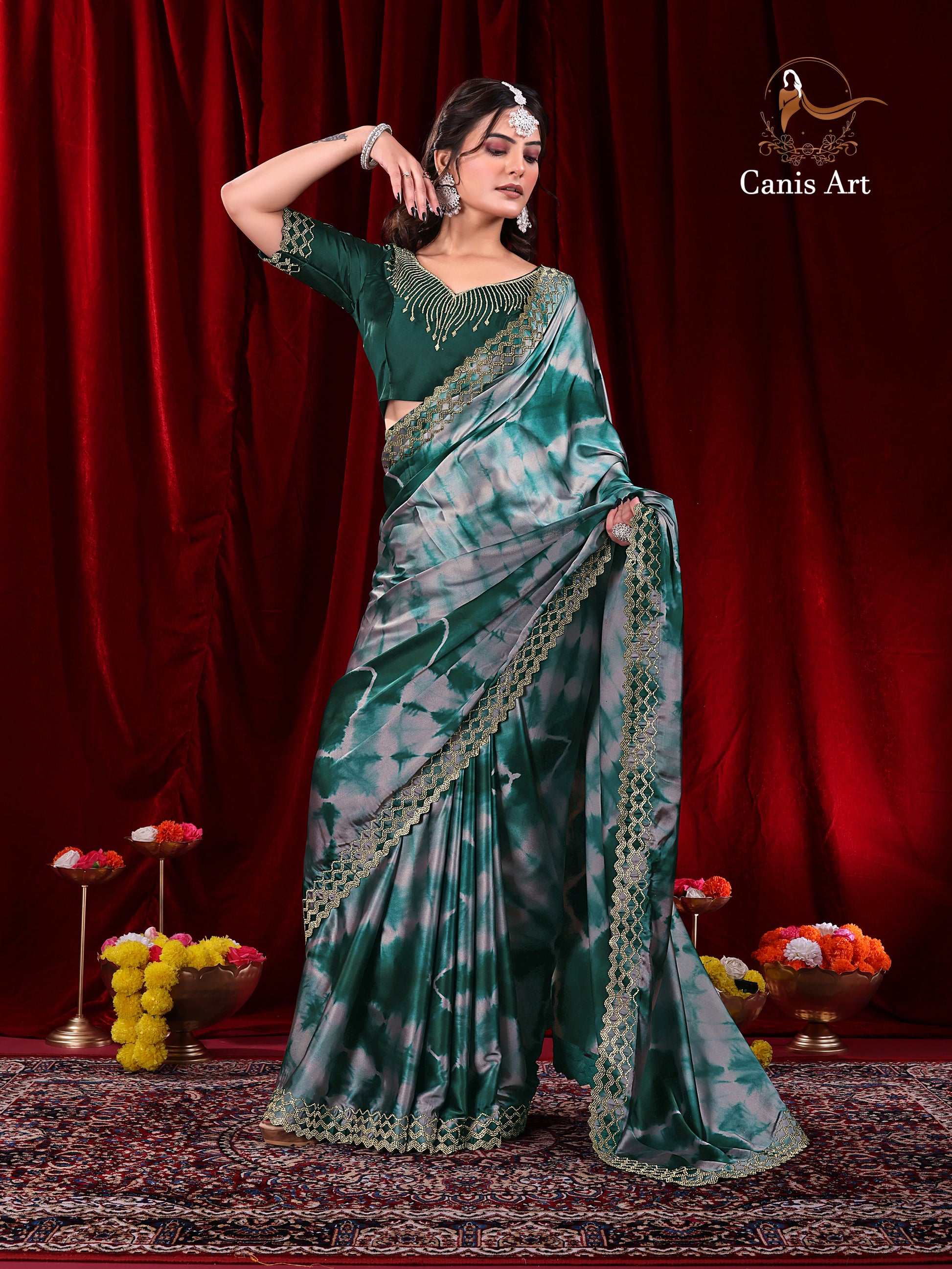 Heavy fendy satin silk