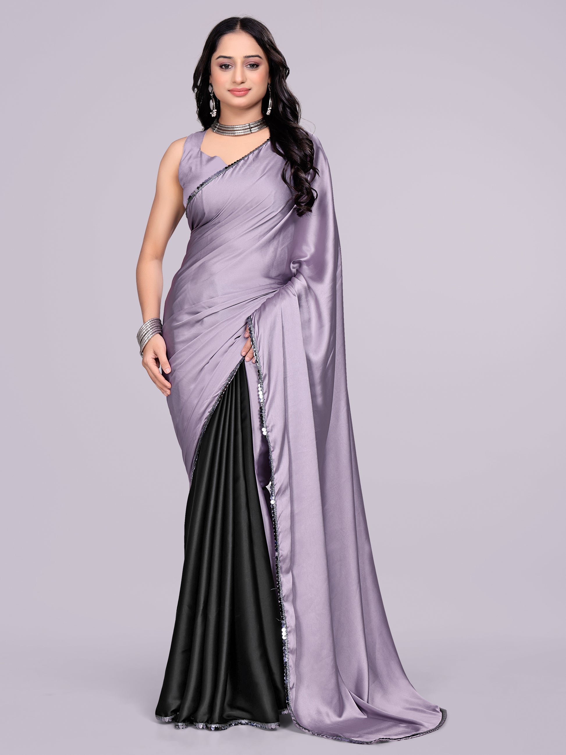 lavender black - half black