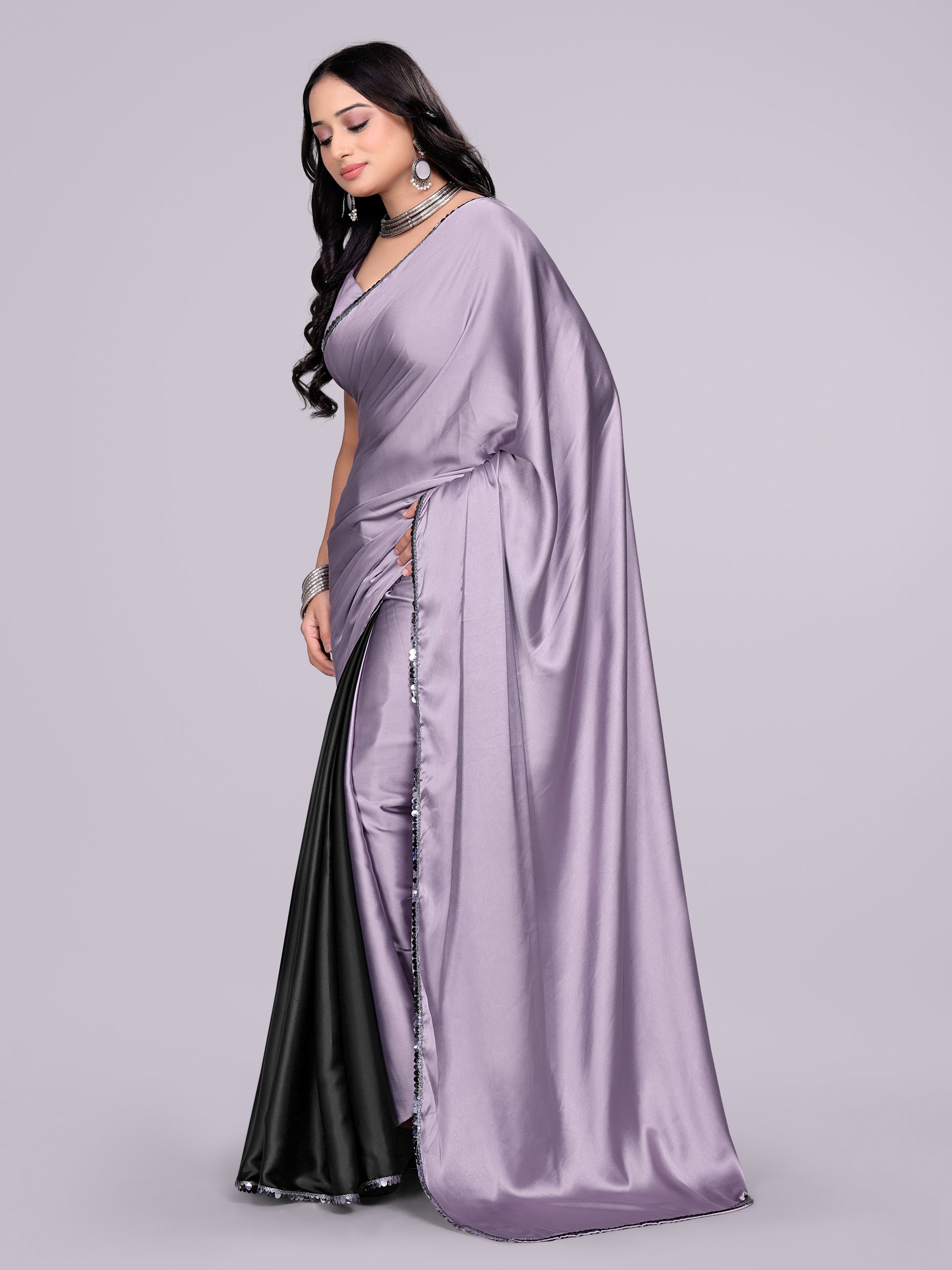 lavender black - half black