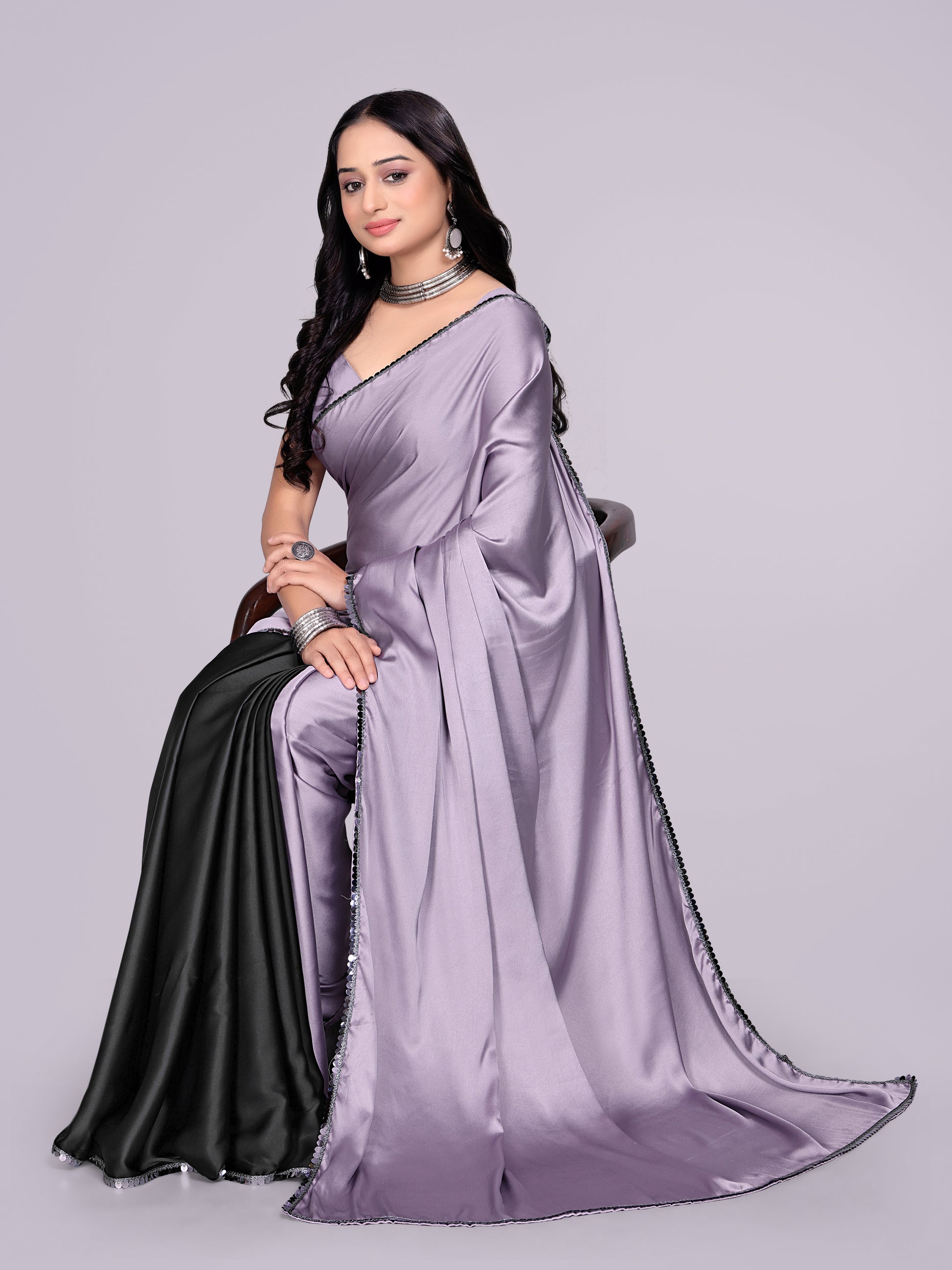 lavender black - half black