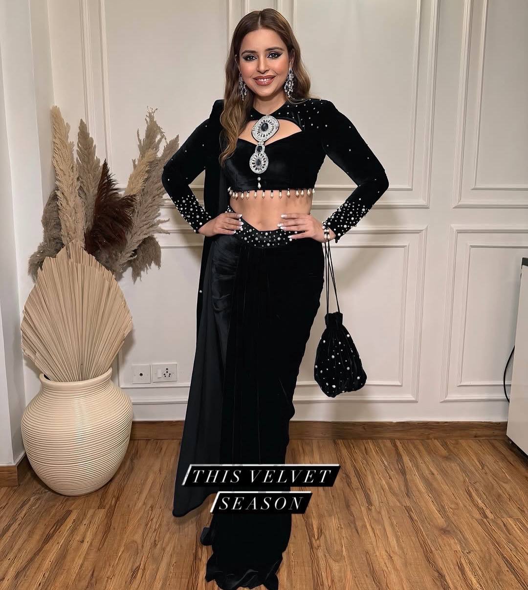Indo-Western Drape Lehenga Saree