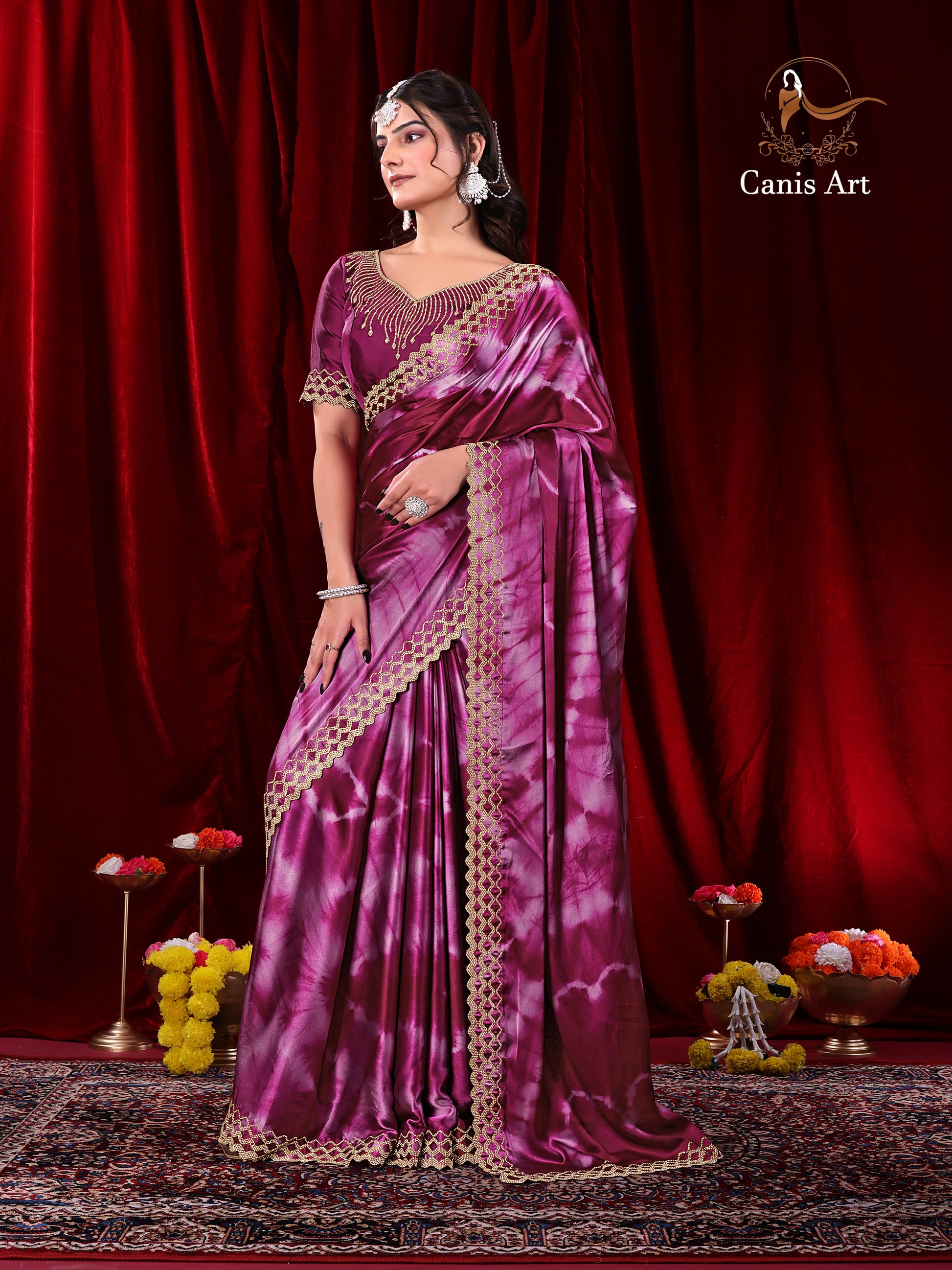 Heavy fendy satin silk