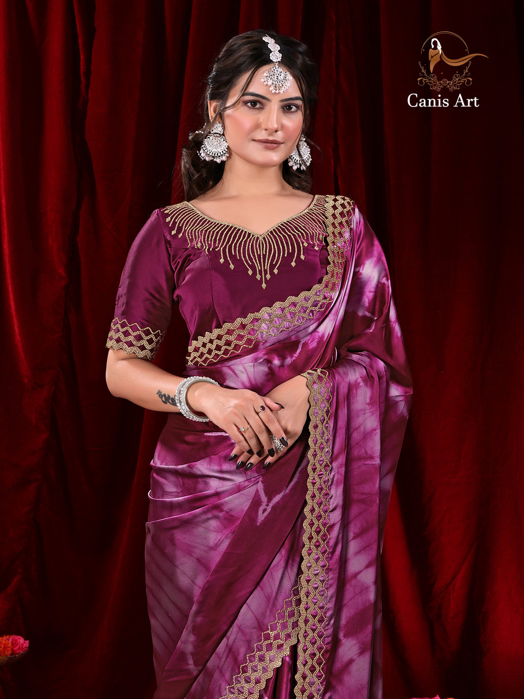 Heavy fendy satin silk