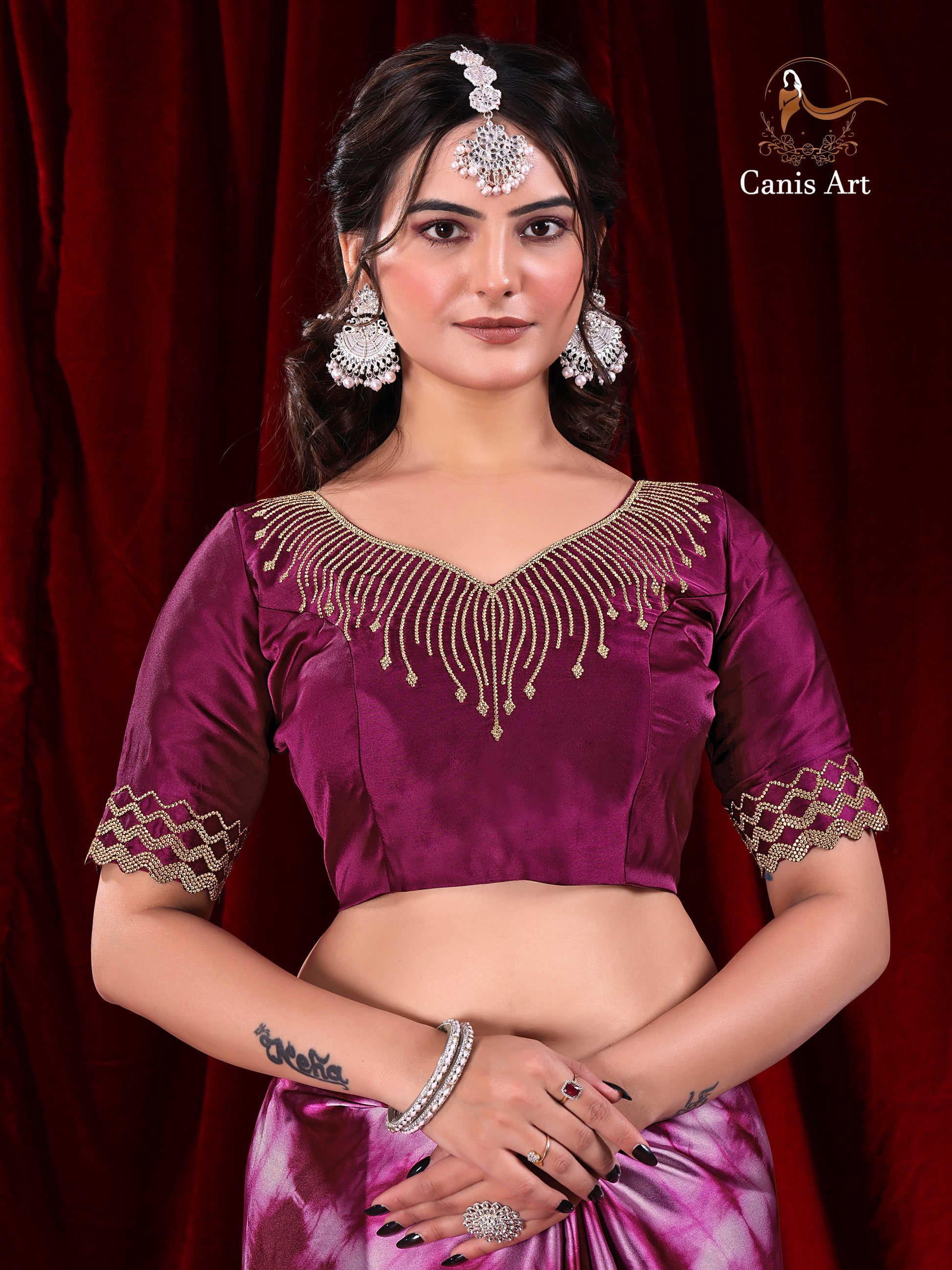 Heavy fendy satin silk