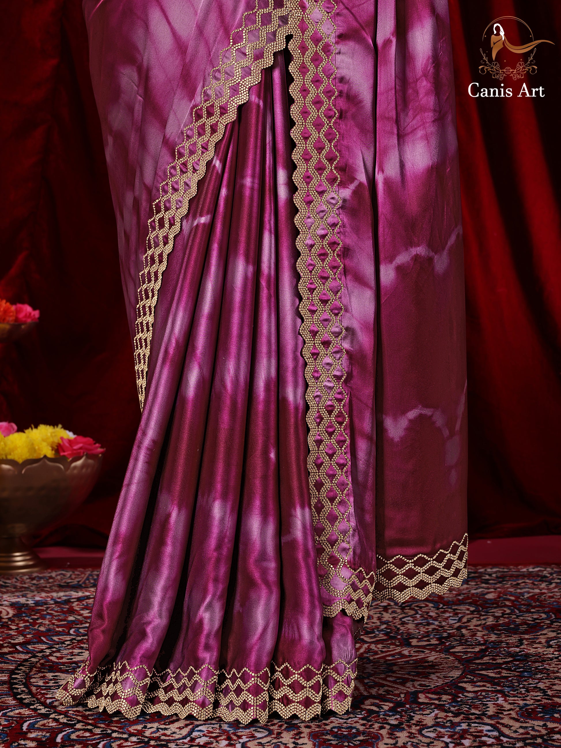 Heavy fendy satin silk