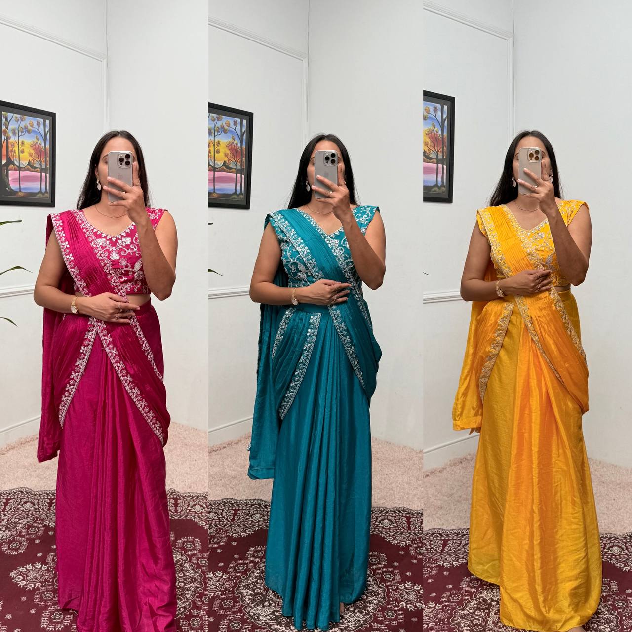 Indo-Western Ready-to-Wear Lehenga-Saree