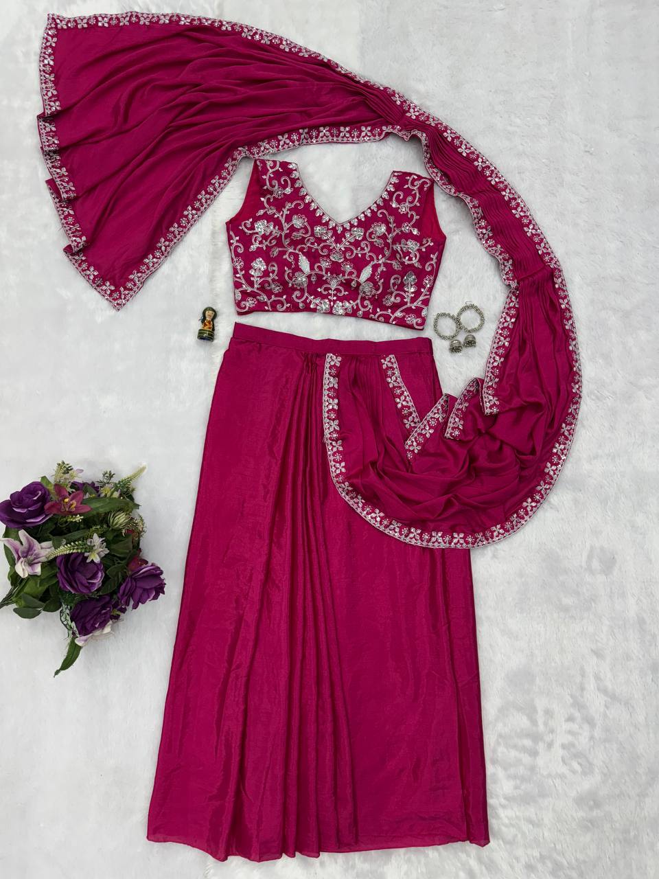 Indo-Western Ready-to-Wear Lehenga-Saree