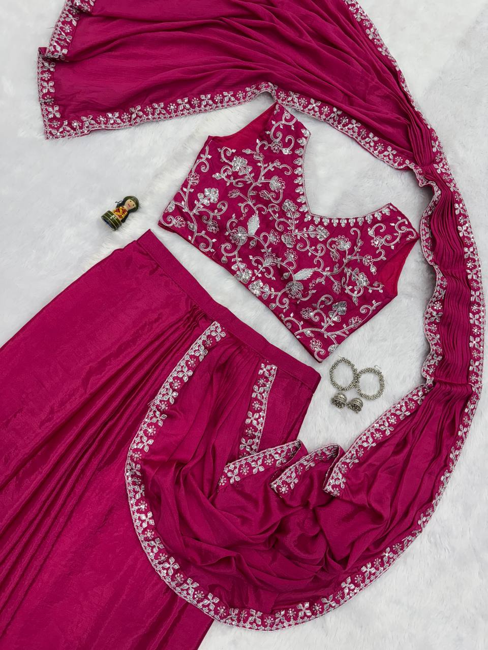 Indo-Western Ready-to-Wear Lehenga-Saree