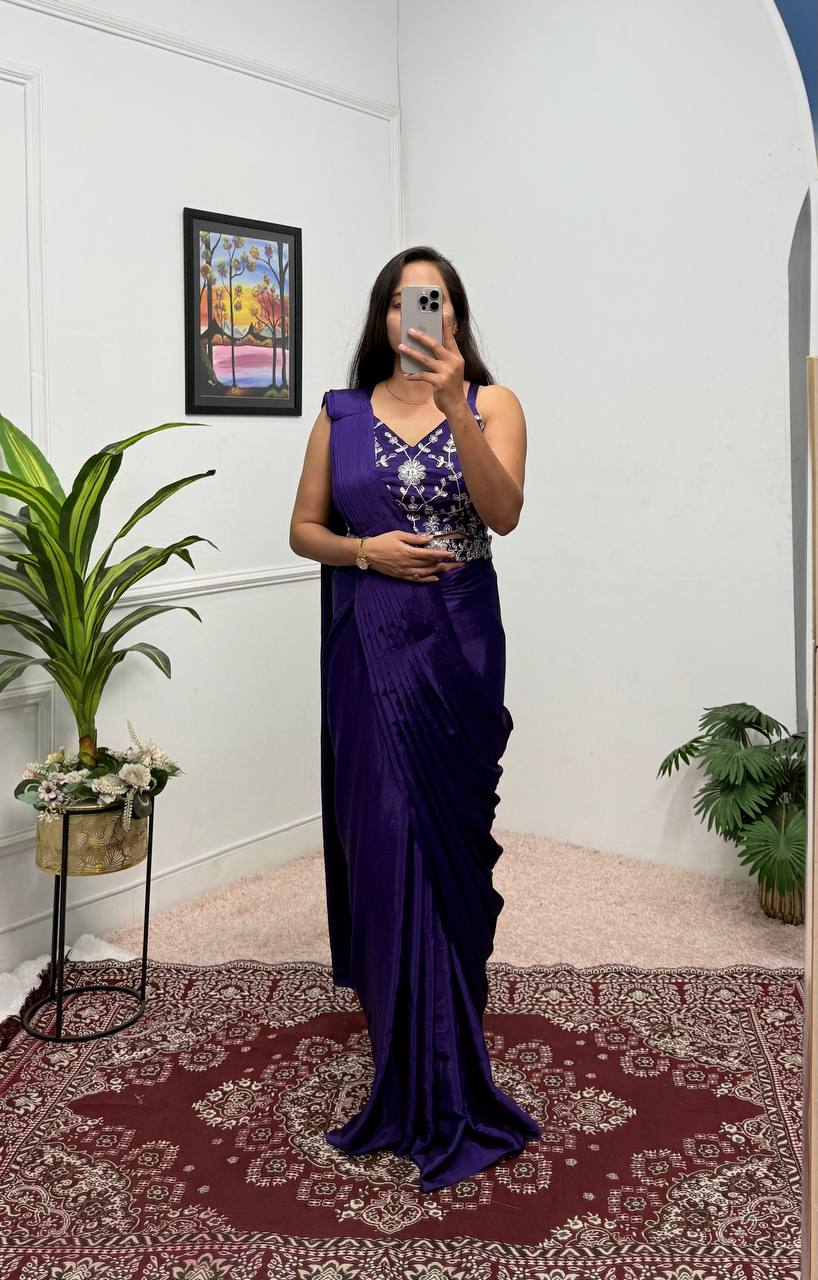 Ready-to-Wear Drape Saree with Full Koti