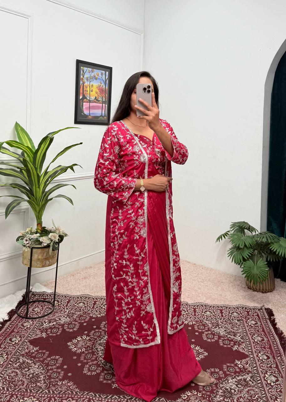 Ready-to-Wear Drape Saree with Full Koti