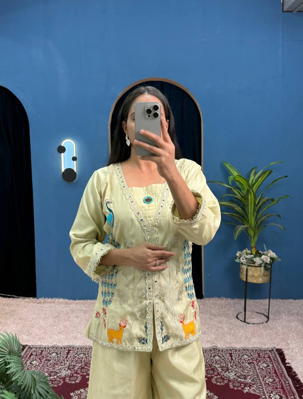 Exclusive Embroidered Co-Ord Set
