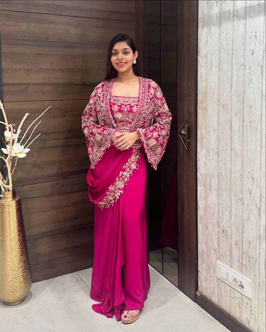Indo-Western Ready-to-Wear Drape Saree