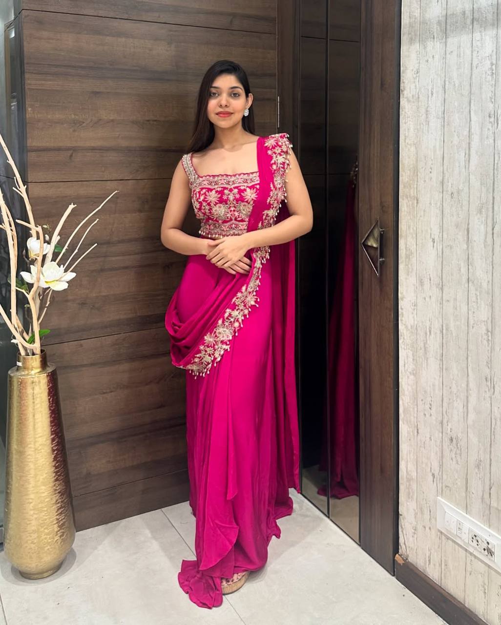 Indo-Western Ready-to-Wear Drape Saree