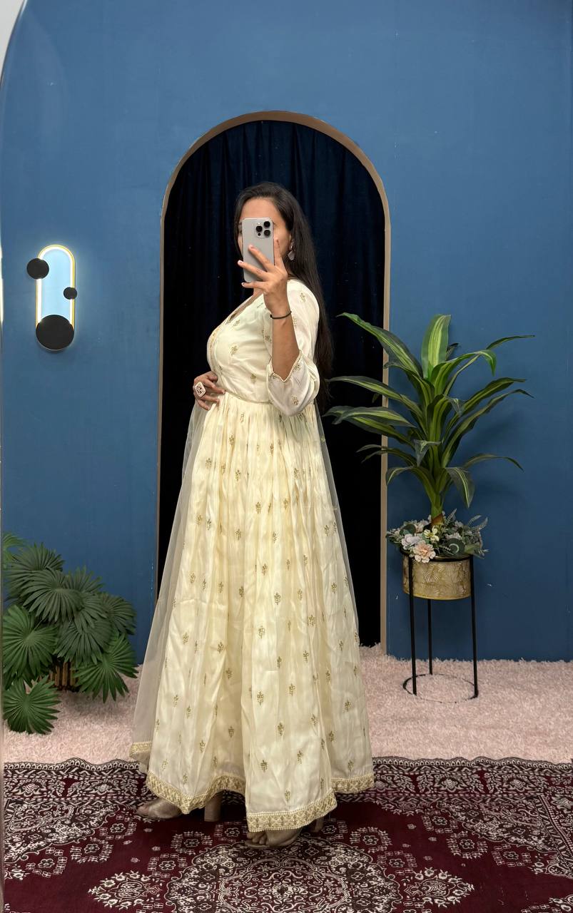 3-Piece Gown Suit Set