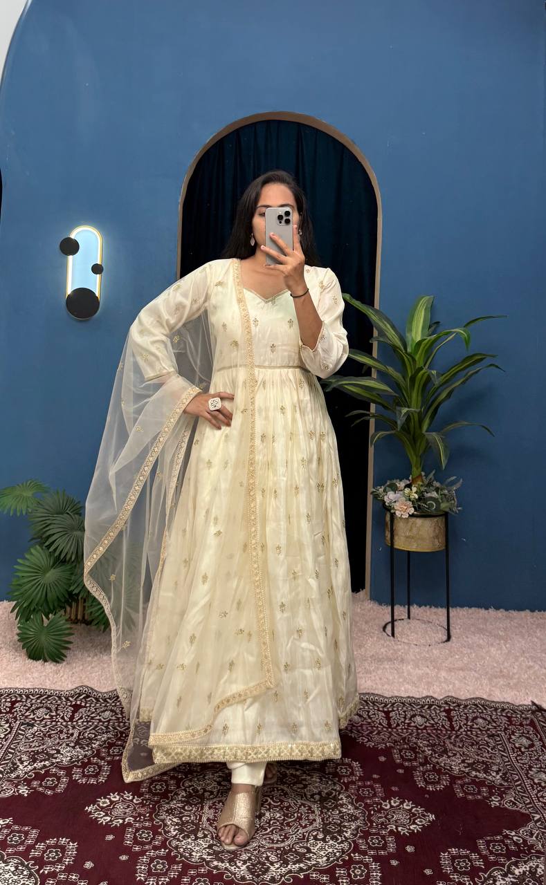3-Piece Gown Suit Set