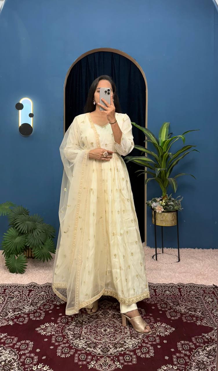 3-Piece Gown Suit Set