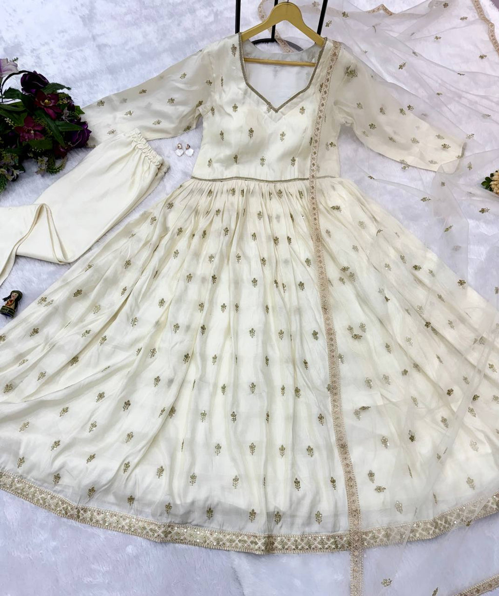 3-Piece Gown Suit Set