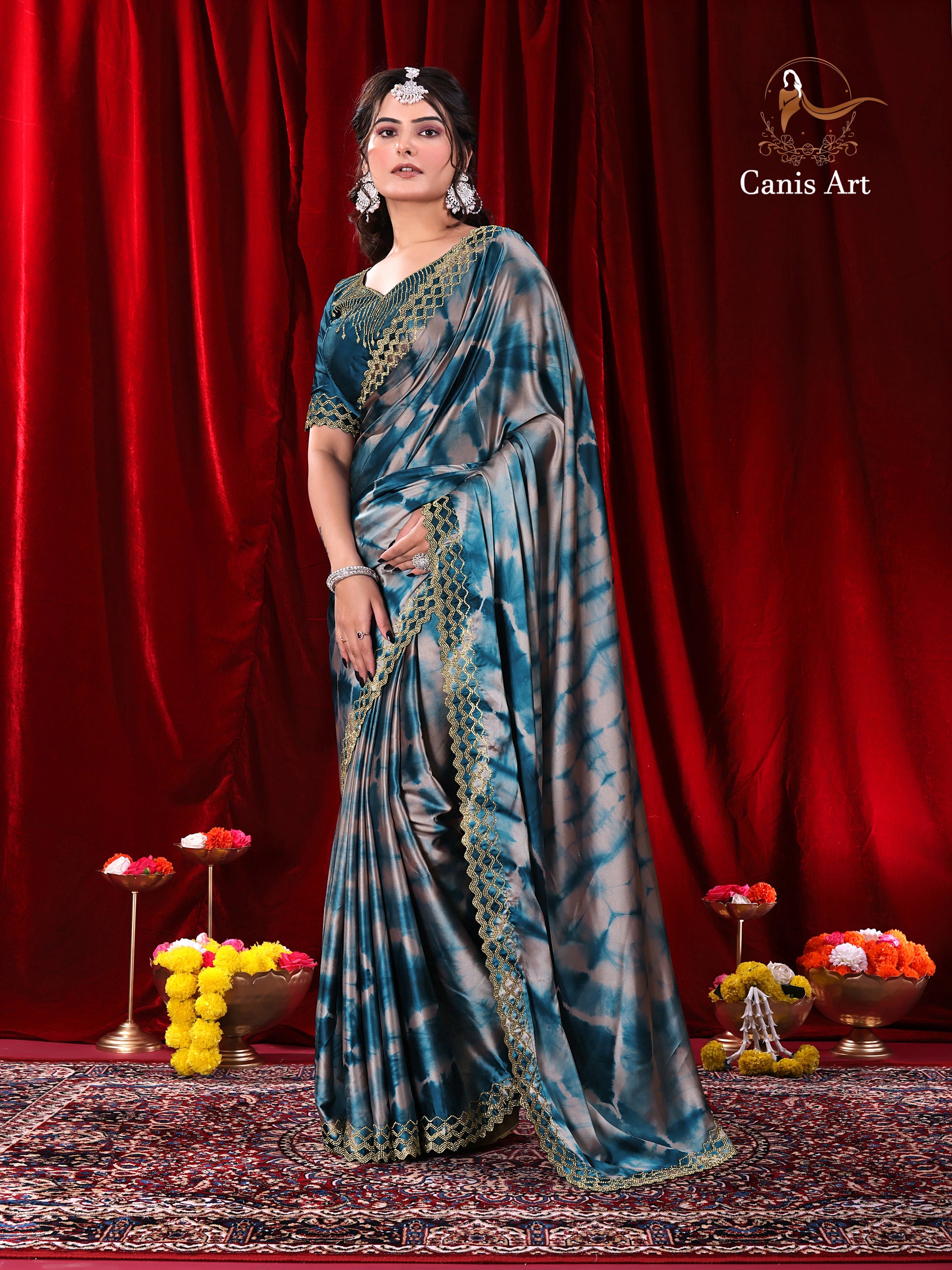 Heavy fendy satin silk