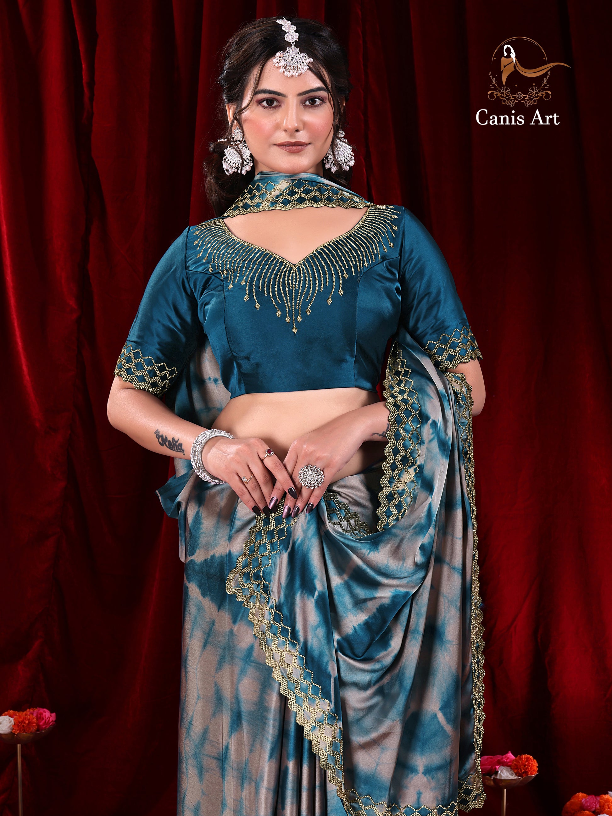 Heavy fendy satin silk