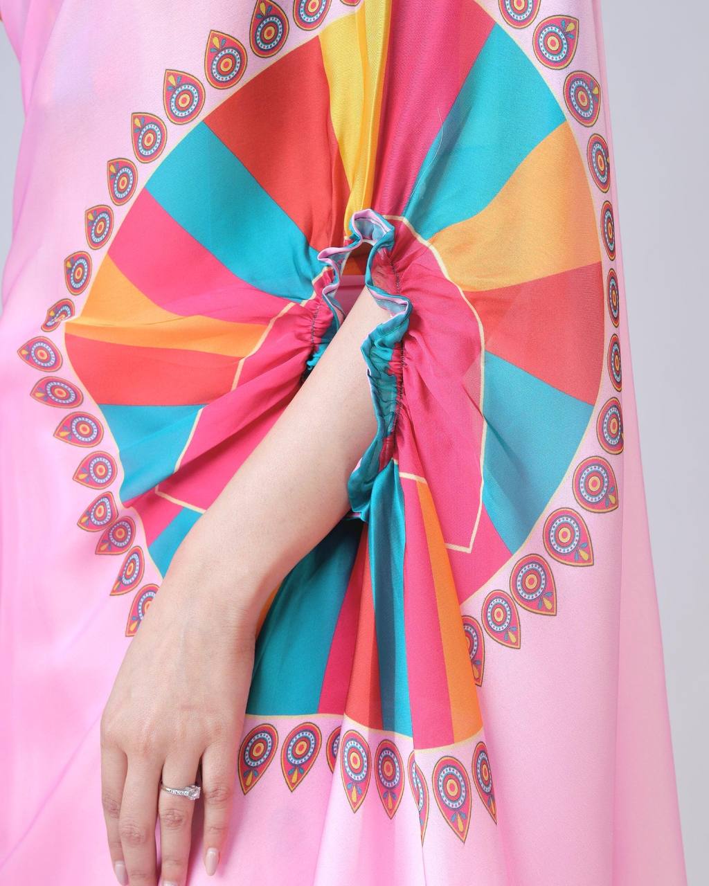 Hands-Free Ready to Wear Saree (Pink Color)