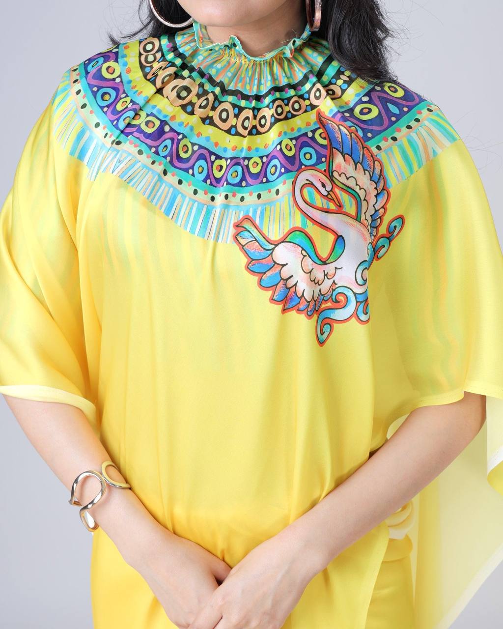 Hands-Free Ready to Wear Saree (Yellow Color)