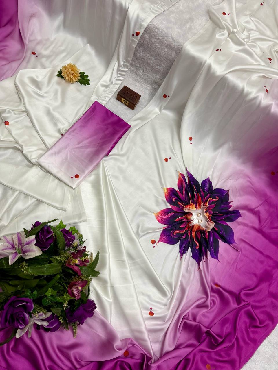 Hands-Free Ready to Wear Saree (Purple Color)