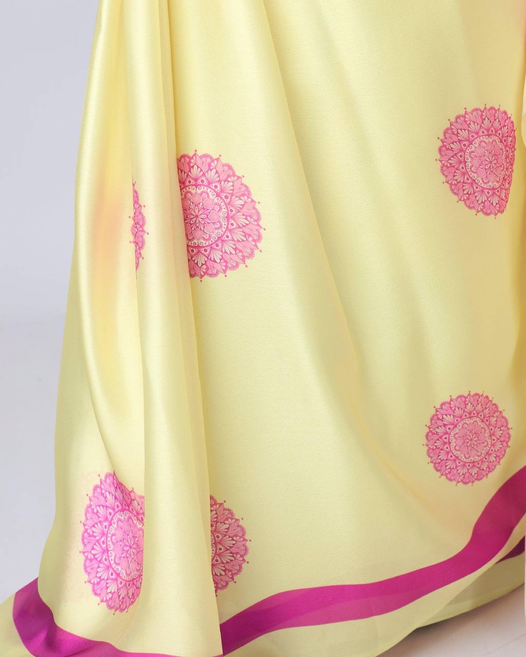 Hands-Free Ready to Wear Saree (Yellow Color)