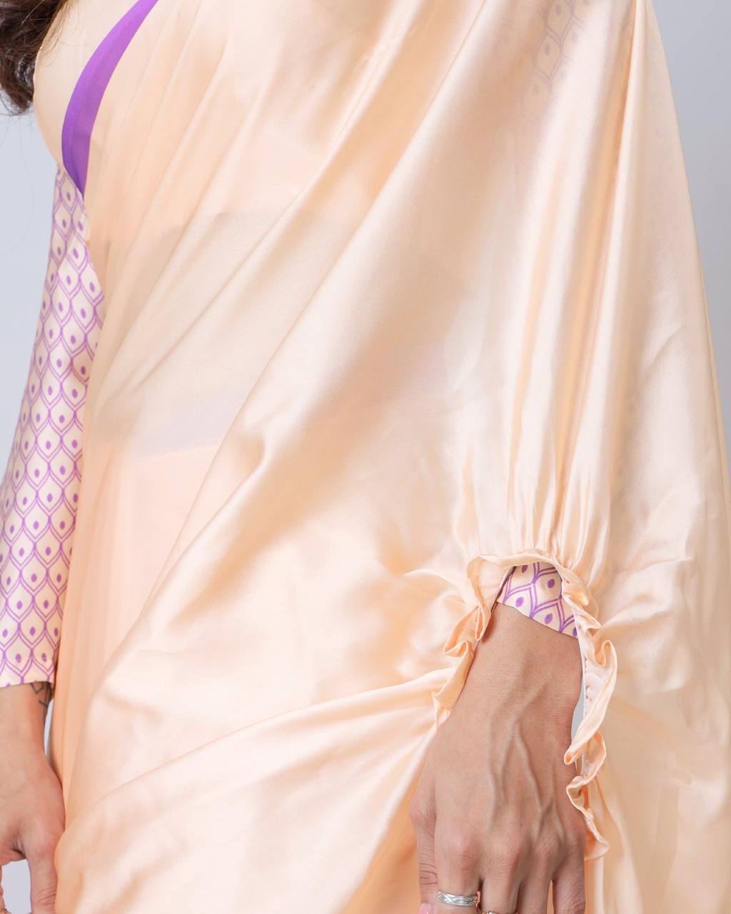 Hands-Free Ready to Wear Saree (Purple Color)