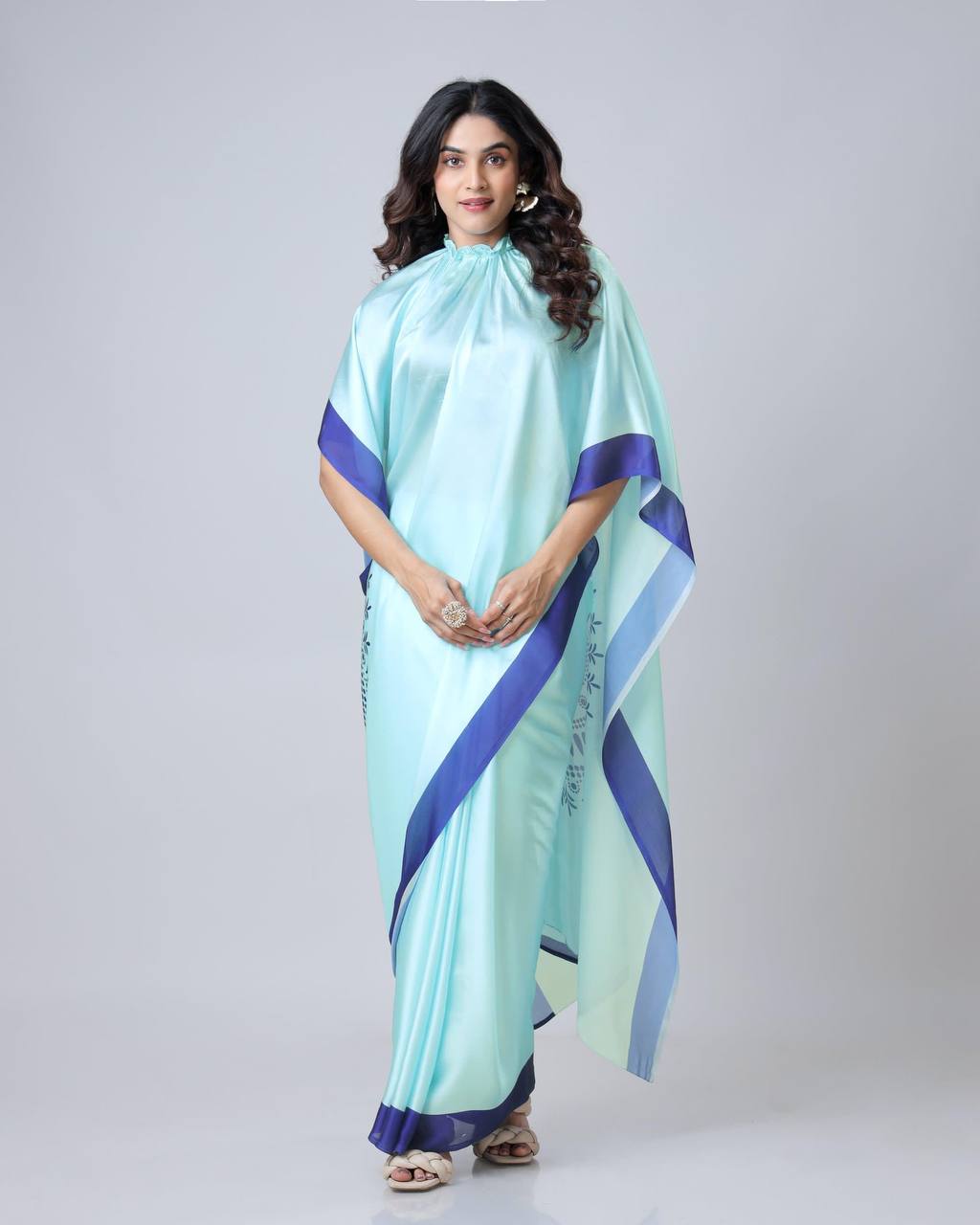 Hands-Free Ready to Wear Saree (Navy Color)
