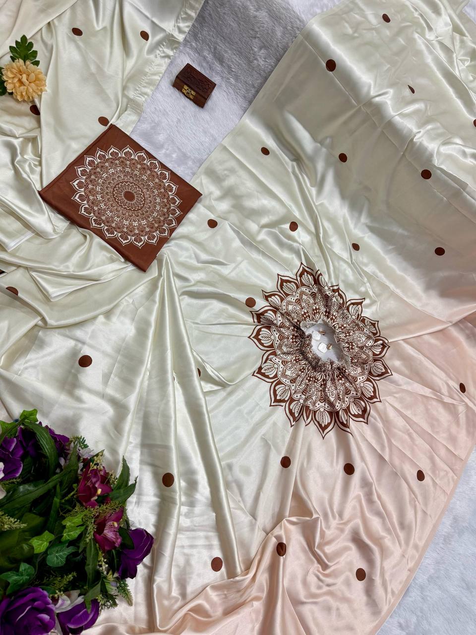 Hands-Free Ready to Wear Saree (Brown Color)