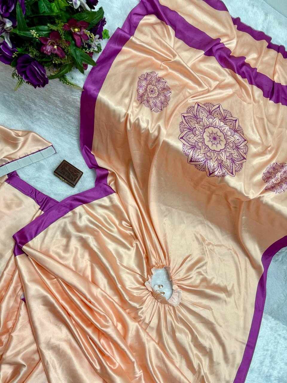 Hands-Free Ready to Wear Saree (Purple Color)