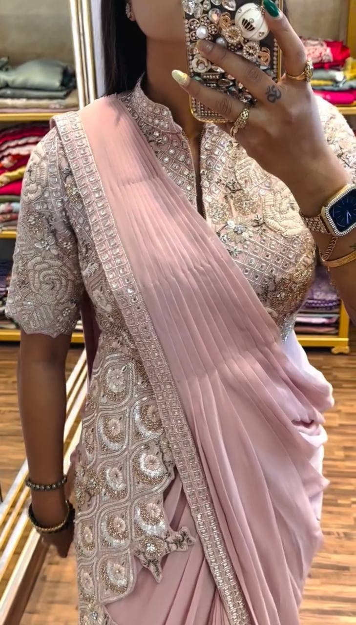 Indo-Western Ready-to-Wear Drape Saree